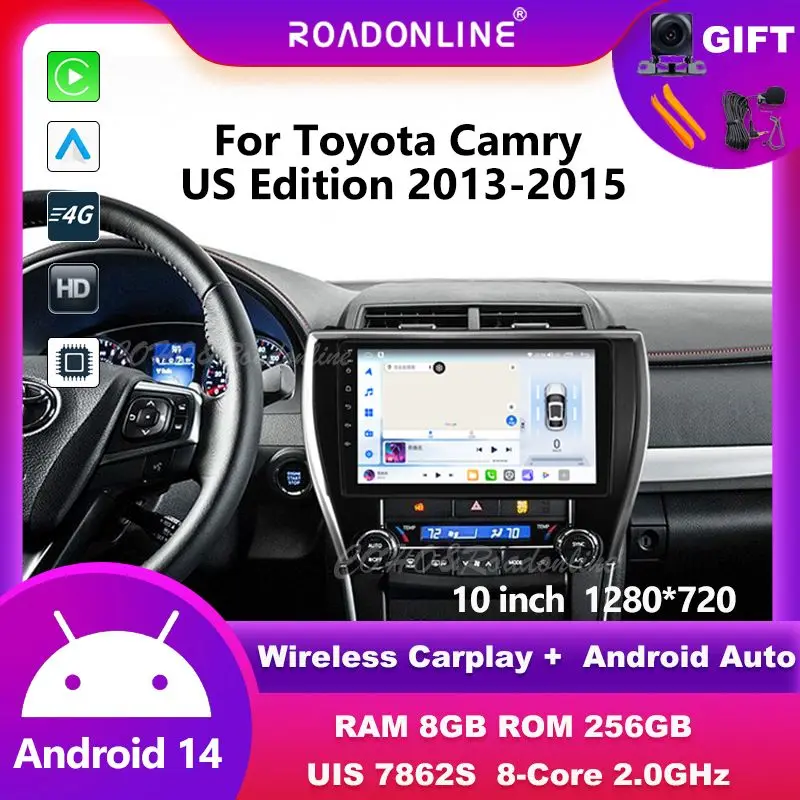 

10 Inch For Toyota Camry US Edition 2013-2015 automotive multimedia car intelligent systems car radio Wireless carplay