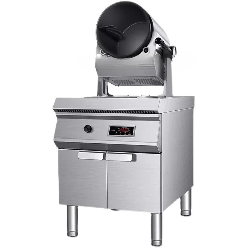 Commercial intelligent automatic cooking machine, large roller fried rice noodles takeaway intelligent food processor