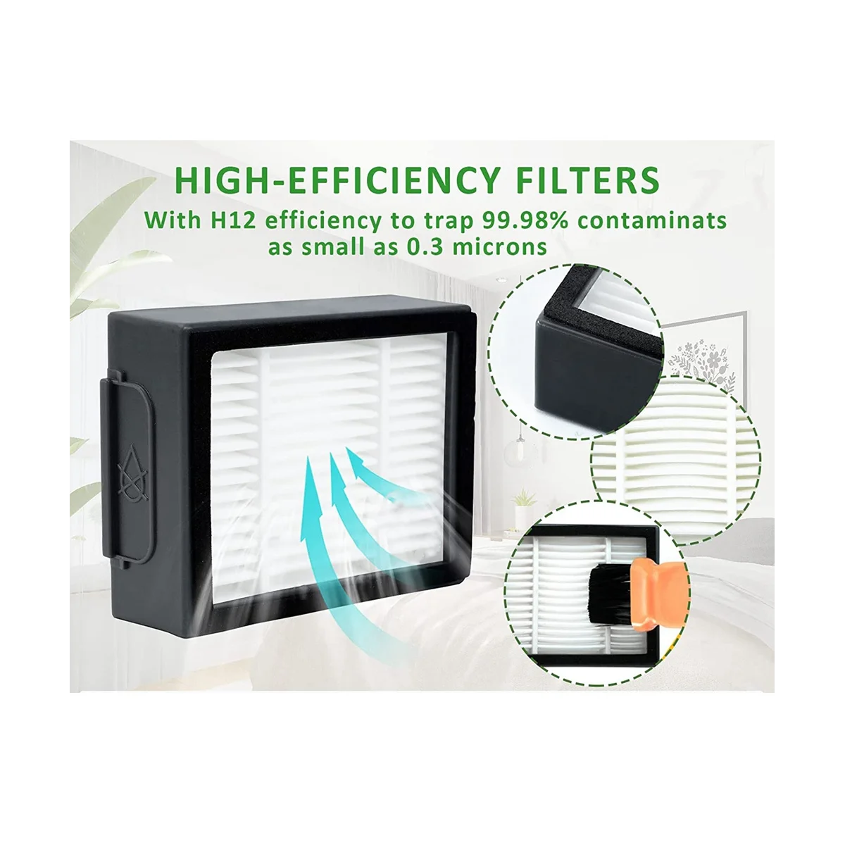 อะไหล่สำหรับ iRobot Roomba E, I, & J ซีรีส์ I7 I7 + I3 I3 I2 + I4 I4 + I6 I6 + I8 I8 + /plus J7 + E7 E6