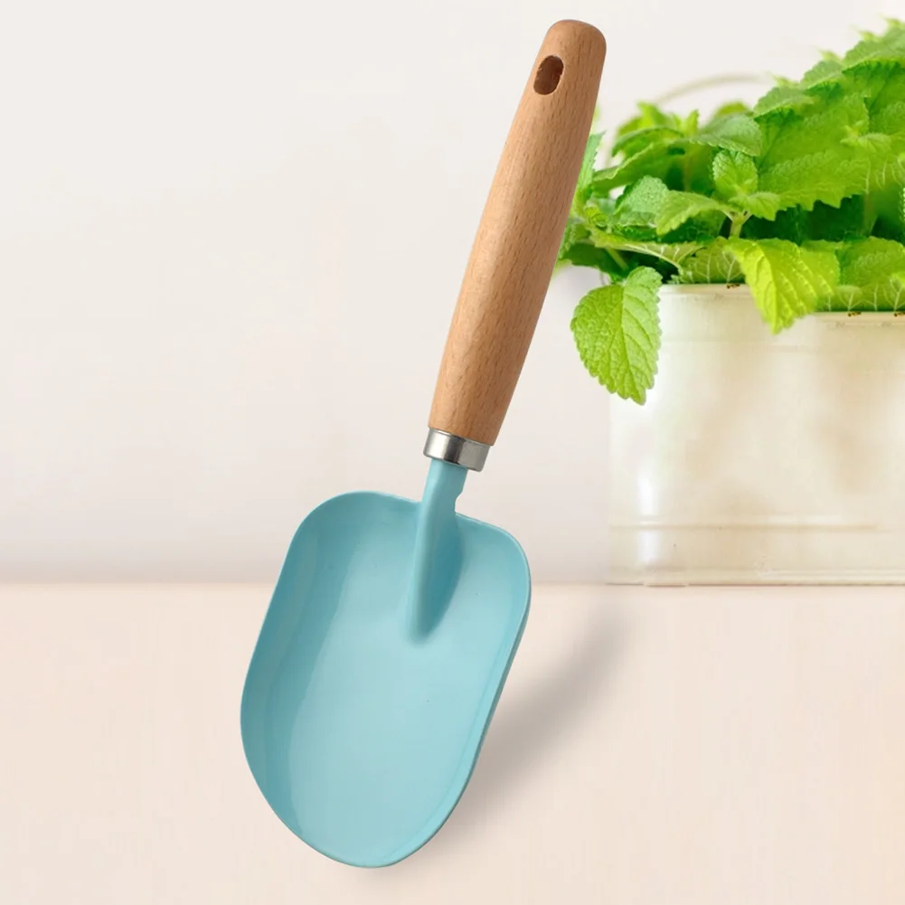 4-Piece Youth Gardening Tool Collection with Solid Wood Handles for Safe and Engaging Outdoor Play and Learning