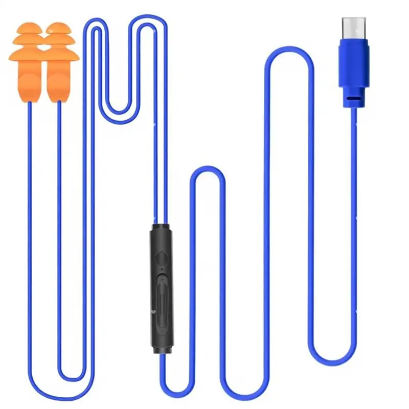 

Наушники ABBP-Work, проводные наушники USB Type C с встроенным управлением и микрофоном, шумоподавление для работы, строительства, стрижки газонов