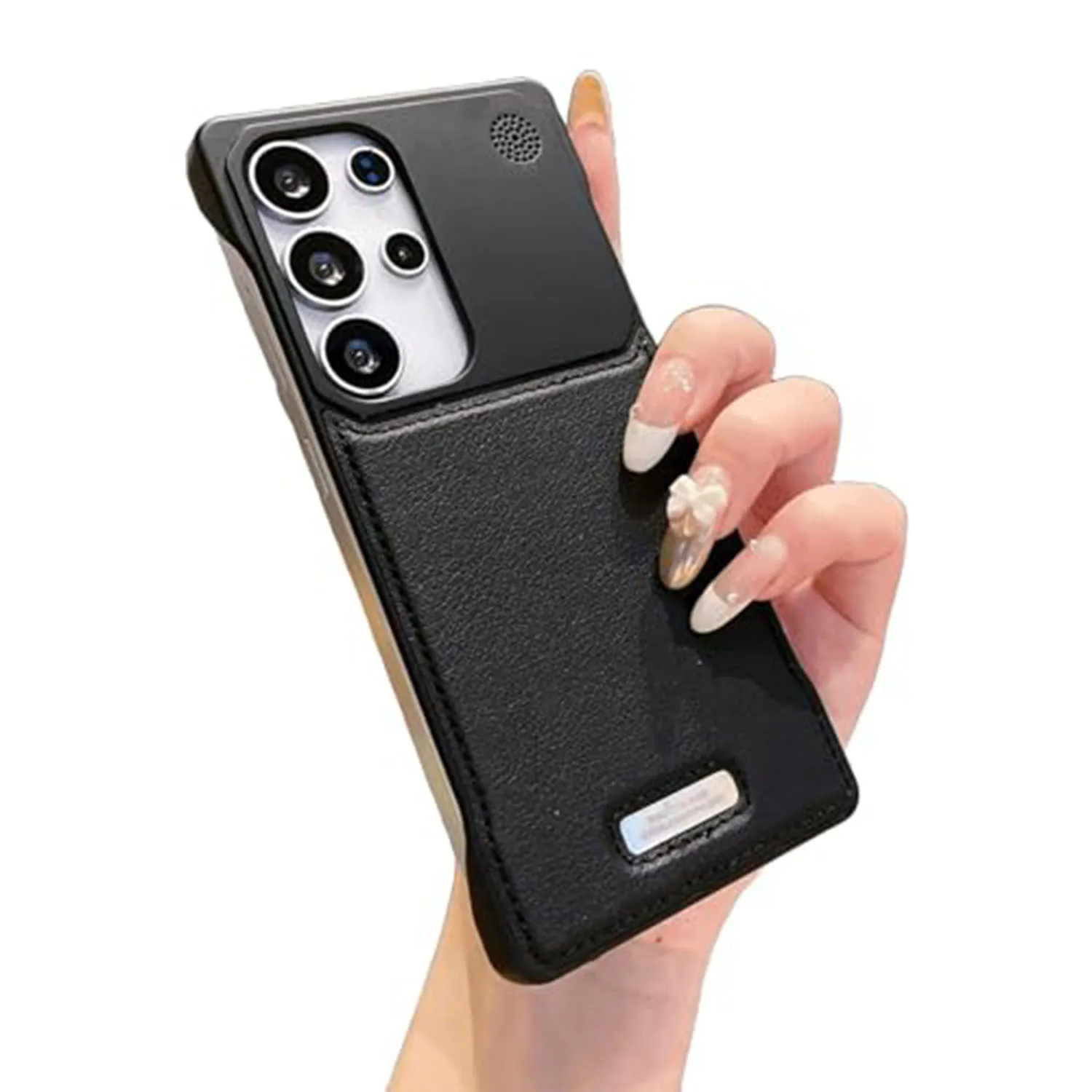 

Aromatherapy Magnetic Case for Samsung Galaxy S25/S25 Plus/S25 Ultra – Leather & Metal Frame