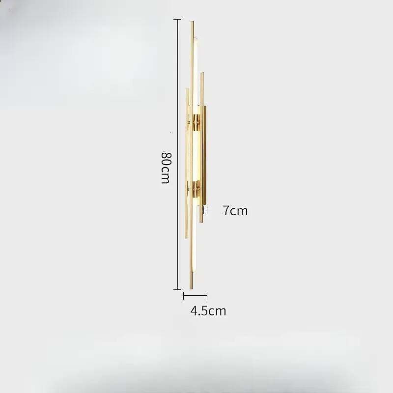 Modern LED Wall Lamp Simple Nordic Design Luxury Interior Lighting for Living Room TV Background Stairs Bedside Home Decor