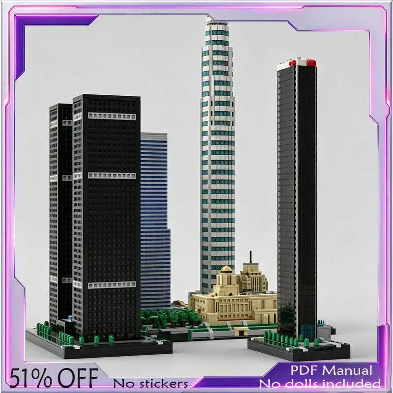 1577PCS Grand Public Library Modular Building Blocks Custom MOC Model DIY Assembly City Architecture Scene Toy Gift Display