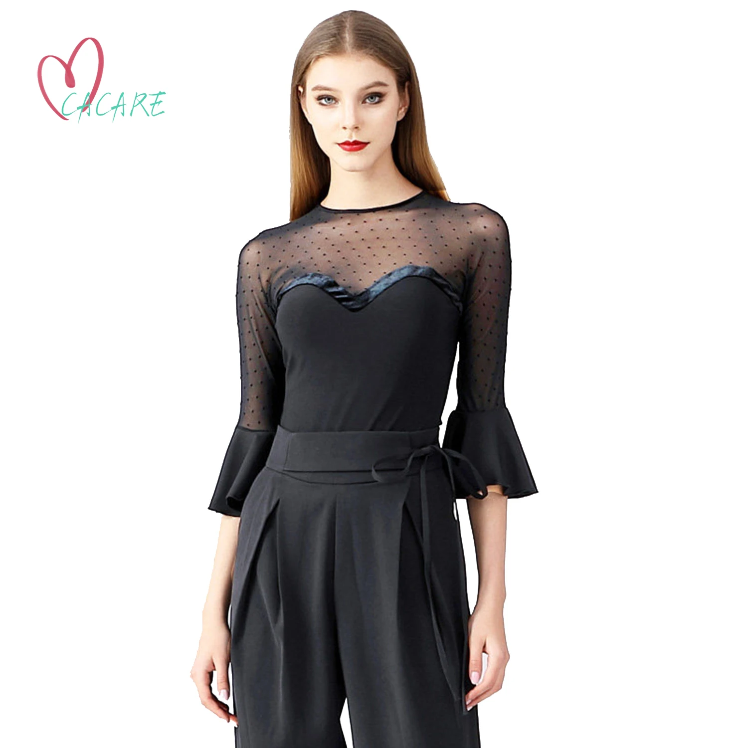 

Купальник-боди для бальных танцев, топы, платья для соревнований, костюм для вальса, танго, стандартных танцев, фламенко, сценический наряд 1504