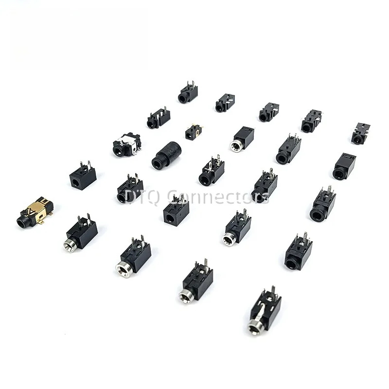 10PCS  2.5 3.5MM Headphone Jack Audio Video Female Dual Channel Stereo Jack Jack Socket Stereo Solder Panel Mount PJ-210B PJ-392