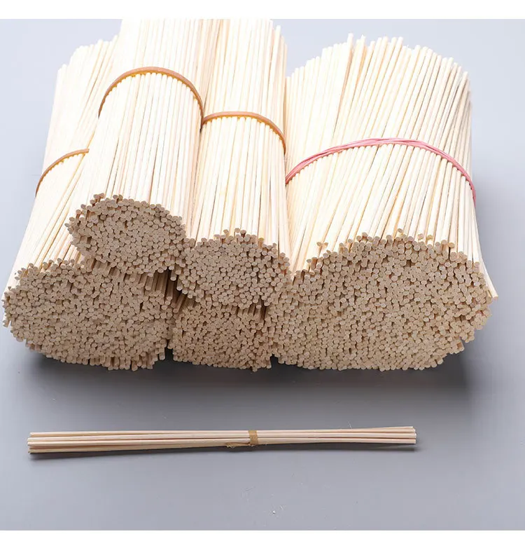 50pcs/lot 24cmx3mm Natural Rattan Sticks for Reed Diffuser Home Fragrance and Essential Oil Aromatherapy Diffuser Reed Sticks