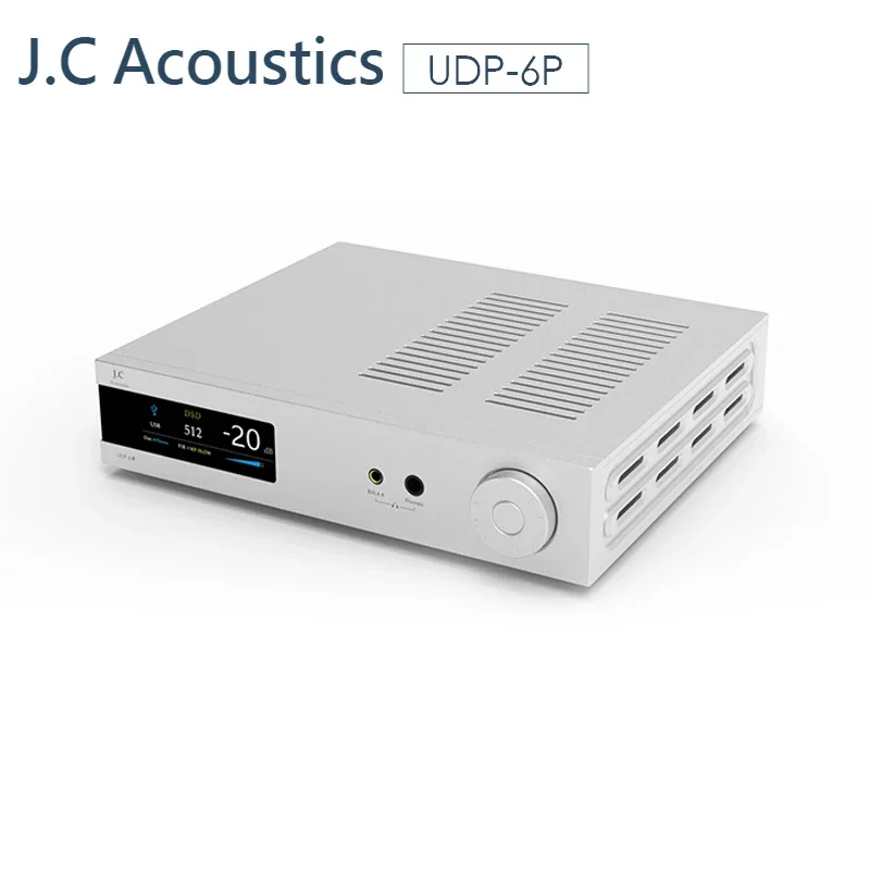 

J.C Acoustics UDP-6P Desktop DAC & Headphone Amplifier ES9039SPRO Stereo Hifi Music Amp for Sound Quality Improvement