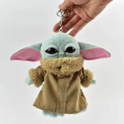 Star Wars Master Baby Yoda Character Keychain Plush Toy Yoda Soft Stuffed Toys For Baby Dolls 11cm