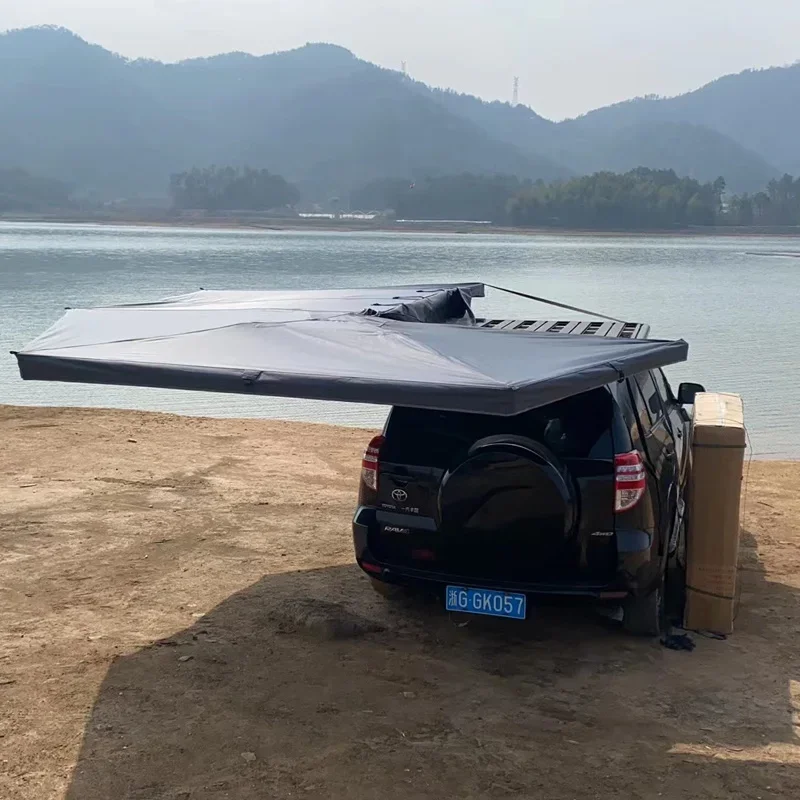 Free Standing Car Side Extended Canopy Tent Retractable Awning  4WD Off-road Pickup SUV Roof Awning