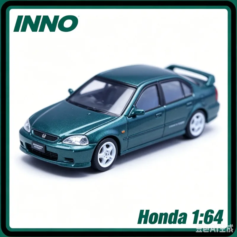 

INNO 1:64 Honda Civic Ferio Si (EK) Die Casting Alloy Simulation Car Model Collection Souvenir Suitable for Gift Giving