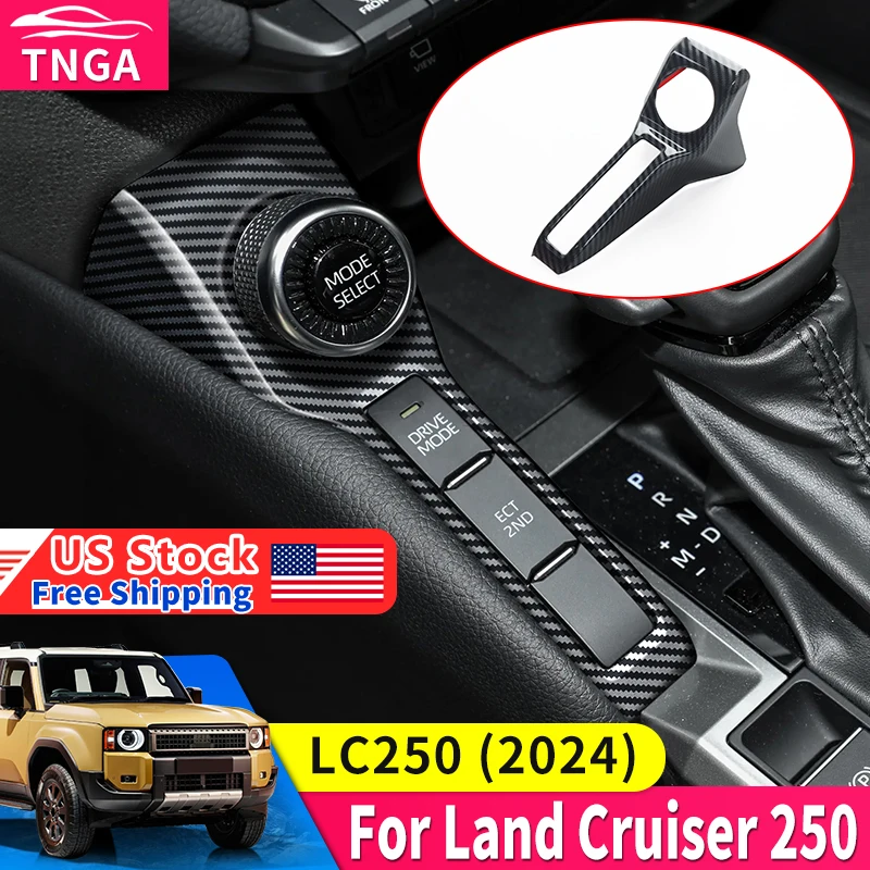 

For Toyota Land Cruiser 250 2024 1958 Prado LC250 First Edition Center Console Mode Conversion Button Cover,Interior Accessories