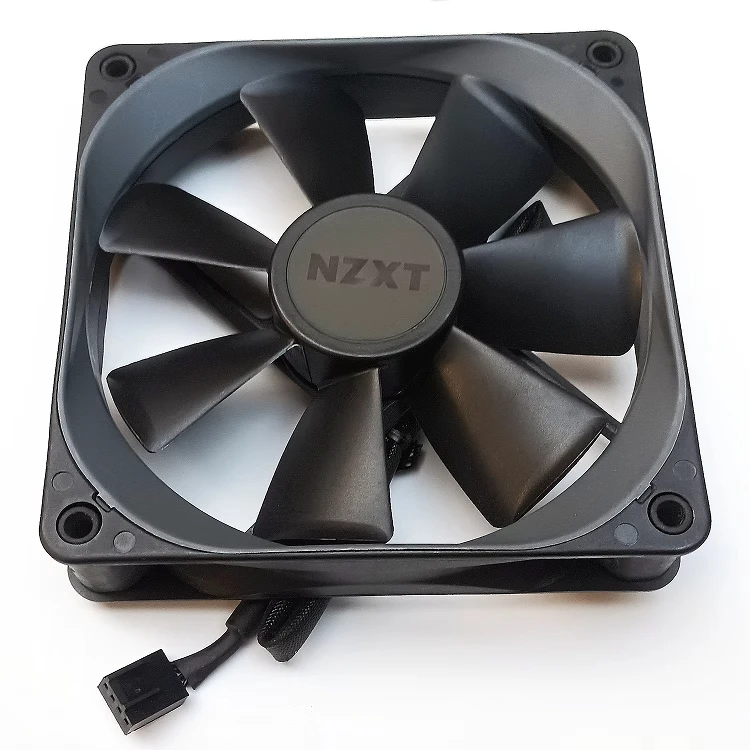 Imagem -03 - Nzxt-ventilador Hidráulico Fosco Controle de Velocidade Controle de Temperatura Ventilador Silencioso Novo Fios 12v 0.35a 14025 14cm Aer P140 Rf-ap140-fp