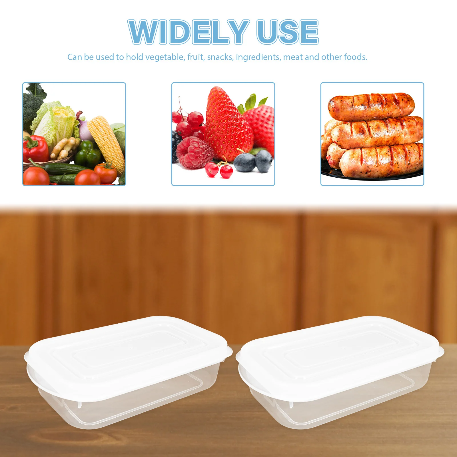 

Sealed Crisper Fridge Organizer with Lids Food Containers Airtight Bins Freezer Storage