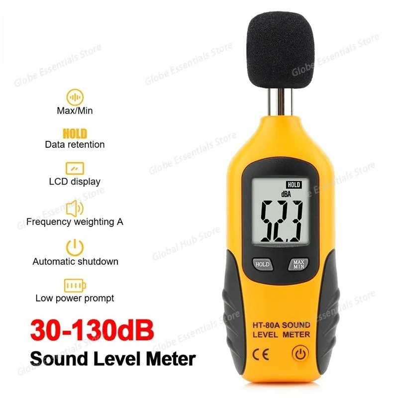 HT-80A Noise Meter Decibel Detection Instrument Noise Tester Sound Sound Level Meter Household Volume Measuring Instrument