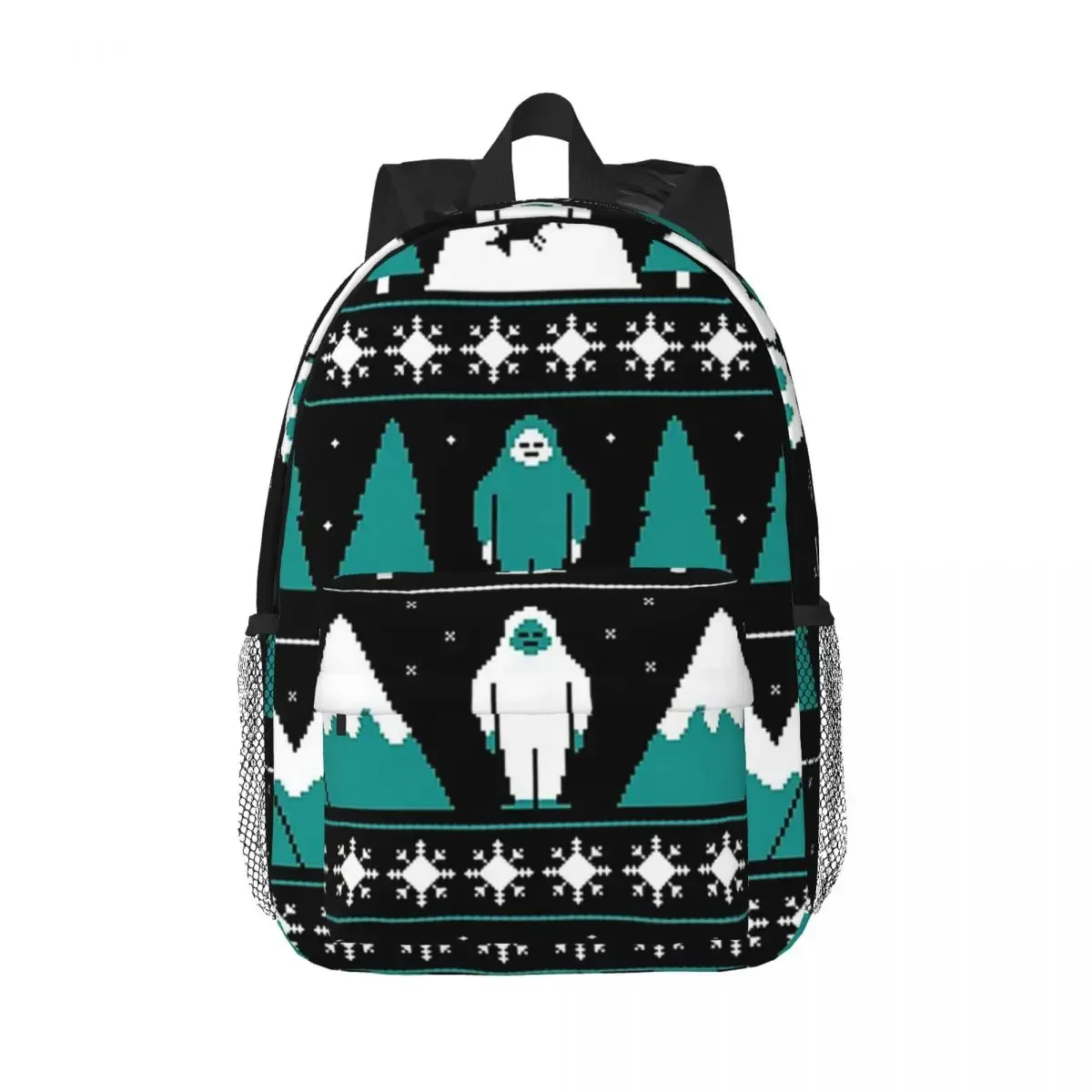 Paranormal Christmas Sweater Backpacks Teenager Bookbag Casual Children School Bags Travel Rucksack Shoulder Bag Large Capacity