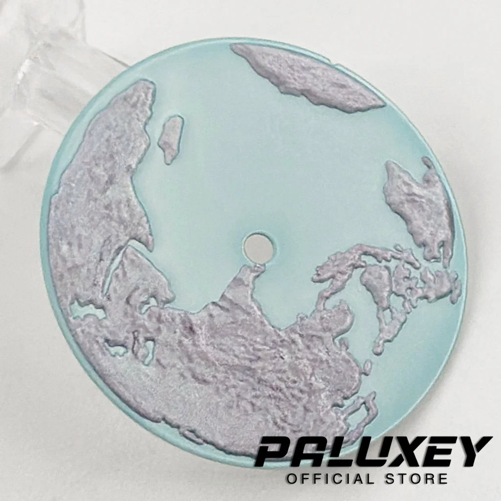 NH35 28.5mm Watch Dial Flame Planet Earth Surface No Date Faces Space Earth Watch Dial Suitable for NH35 NH36 Movement