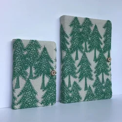 Original Fabric Embroidery Forest Style Notebook A5A6 Simple Portable Diary Handmade Thickened Student Work Record Handbook