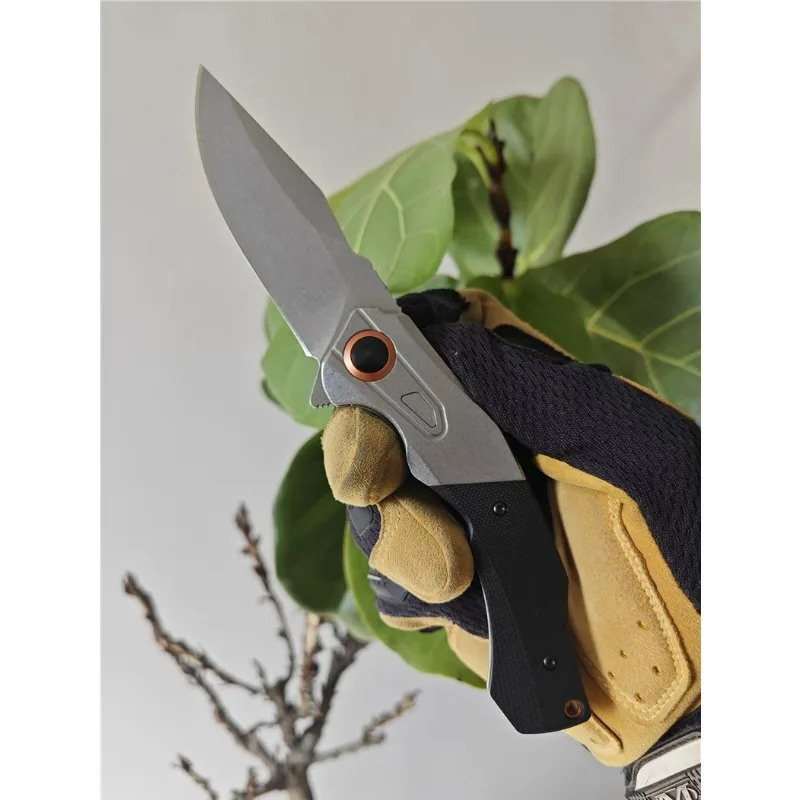 

KS2075 pocket folding knife D2 Steel Blade G10 Handle utility kitchen Outdoo camping survival selbstverteidigung tactical knife