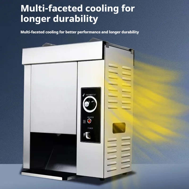 2000 Вт вертикальный тостер для булочек для гамбургеров, автоматический нагреватель для булочек для гамбургеров, магазин быстрого питания, высокая мощность, регулируемый