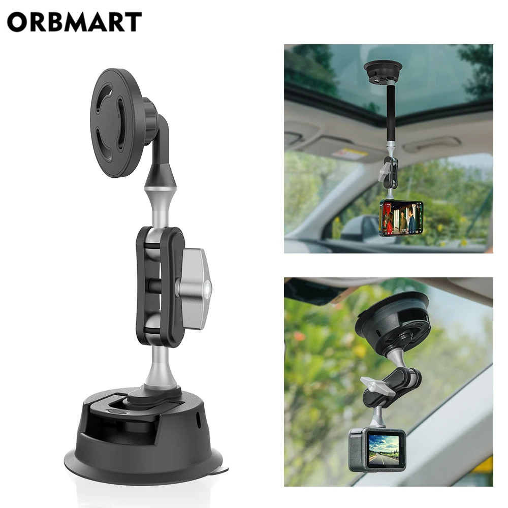 

For GoPro 12 10 9 DJI Action Camera Car Holder Suction Cup Adjustable Universal Holder for Samsung iPad Phone Holder Accessory