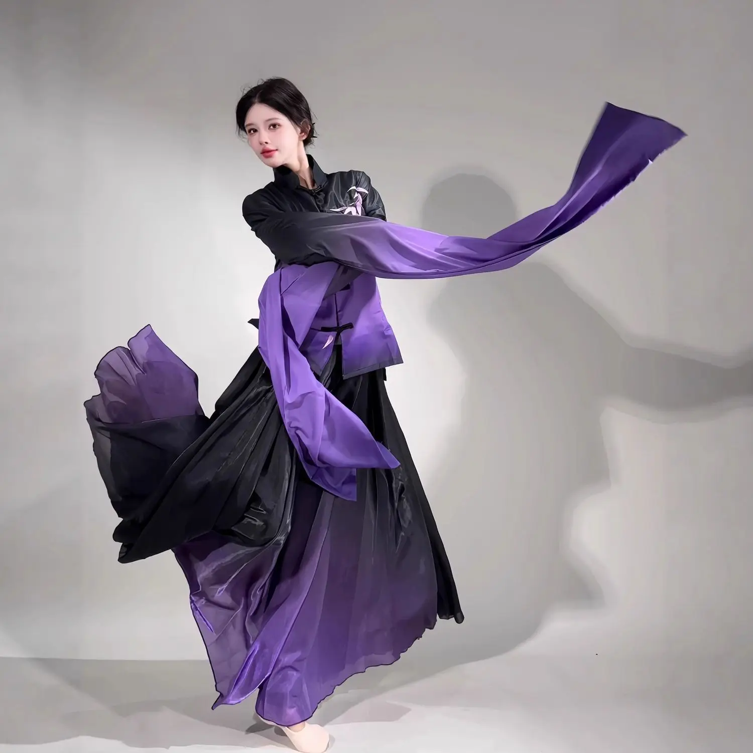 Robe classique fluide pour femmes, Performance Tang, Style National chinois ancien, danse, nouveau mince, taille haute, ensemble complet Hanfu