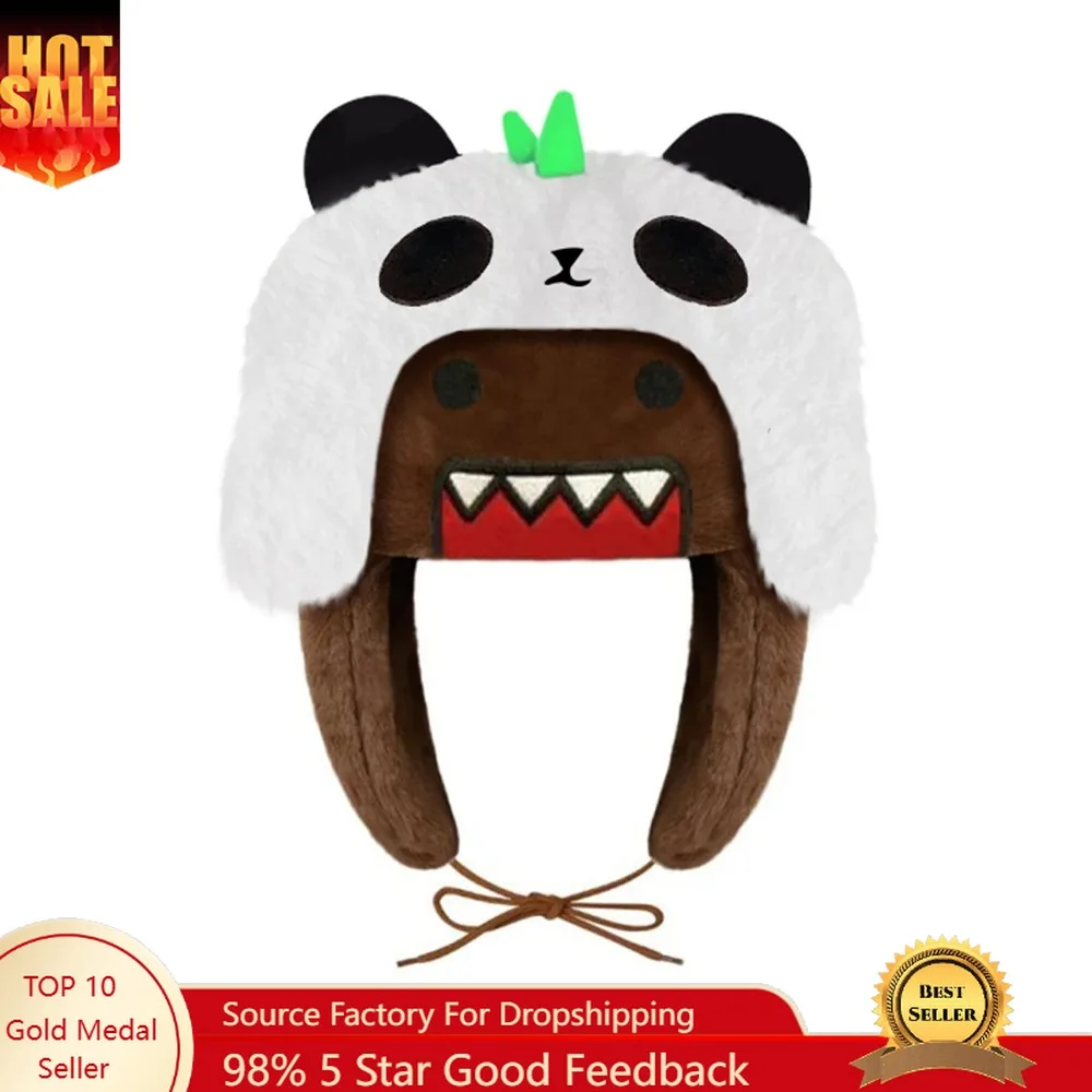 

Winter Warm Hat Brown Ushanka Hat Cute Winter Hat for Boys Girls Kids Cartoon Anime Cap Gorras