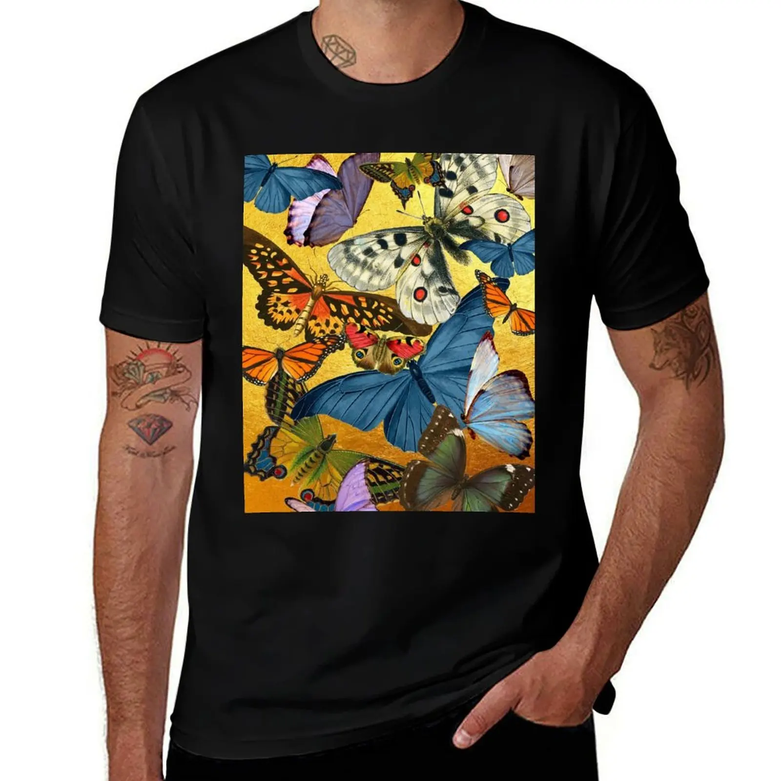 

butterflies T-Shirt t shirt man casual man tshirt essential t shirt T-Shirt