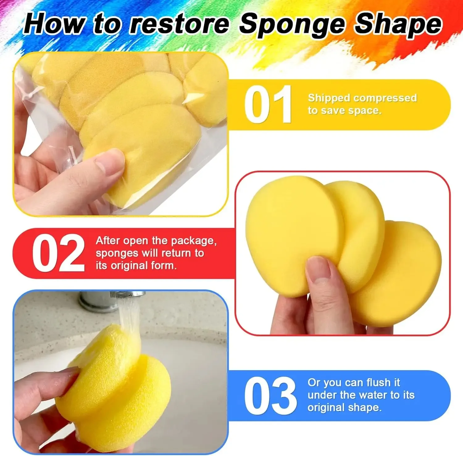 Painting Ceramic Foam Throwing Water Absorbing Sponge Sculpture Pottery Tools Accessories Coloring Cleaning Artist Clay Tool DIY