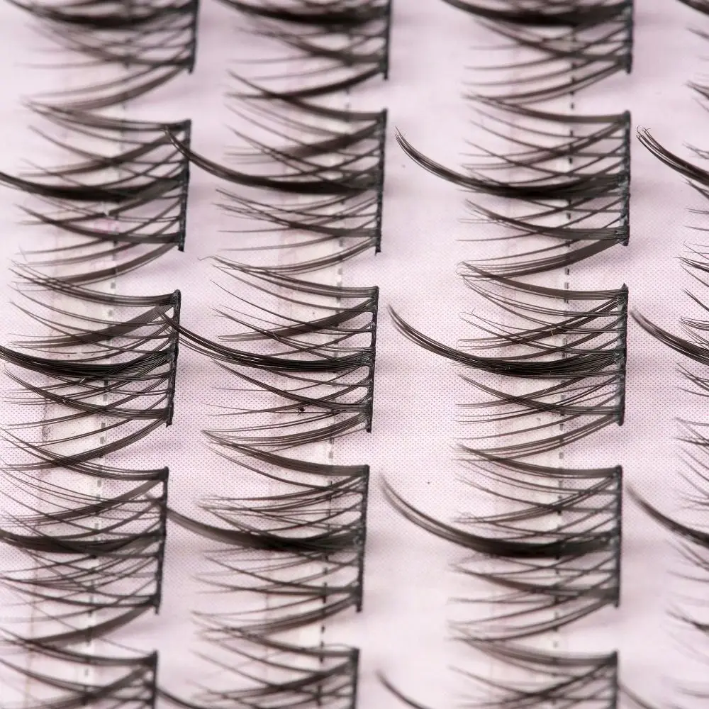 Extensión de pestañas de hadas, pestañas individuales en racimo DIY, pestañas postizas esponjosas, maquillaje, mechones de pestañas segmentadas dulces DIY