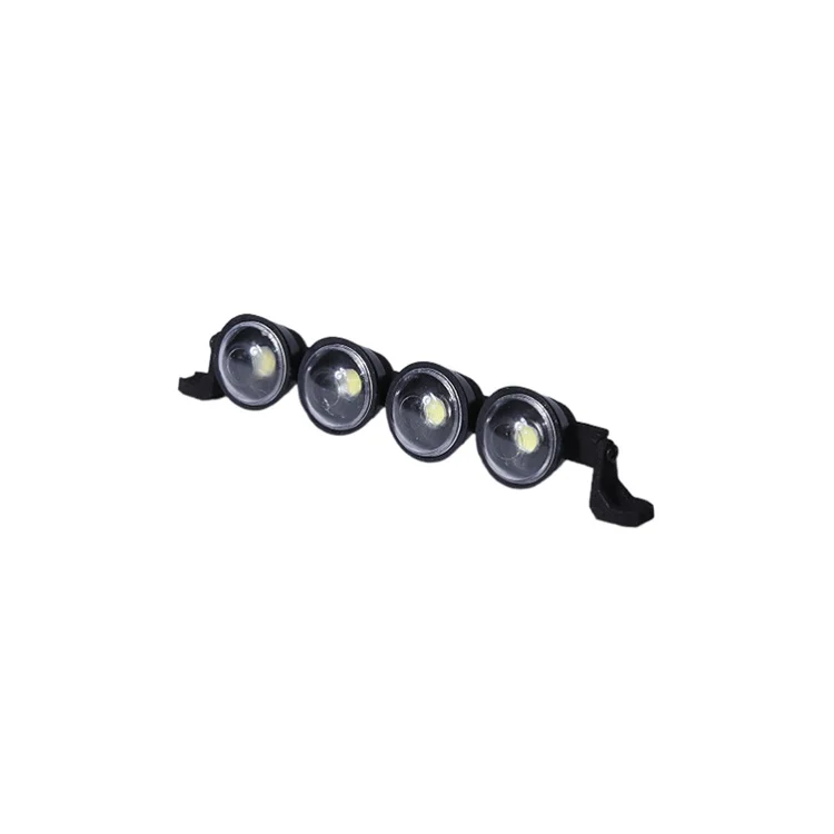 MN82 LC79 LED Round Roof Lamp Headlight Spotlight Lighting Side Lamps With Cable For 1/12 RC Crawler MN-82 Upgrade Parts