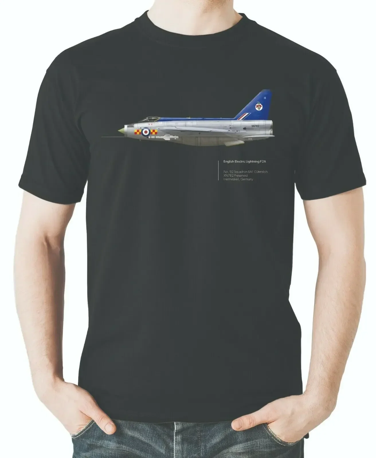 

English Electric Lightning F.2 Aviation Themed T-Shirt 100% Cotton O-Neck Short Sleeve Summer Casual Mens T-shirt Streetwear