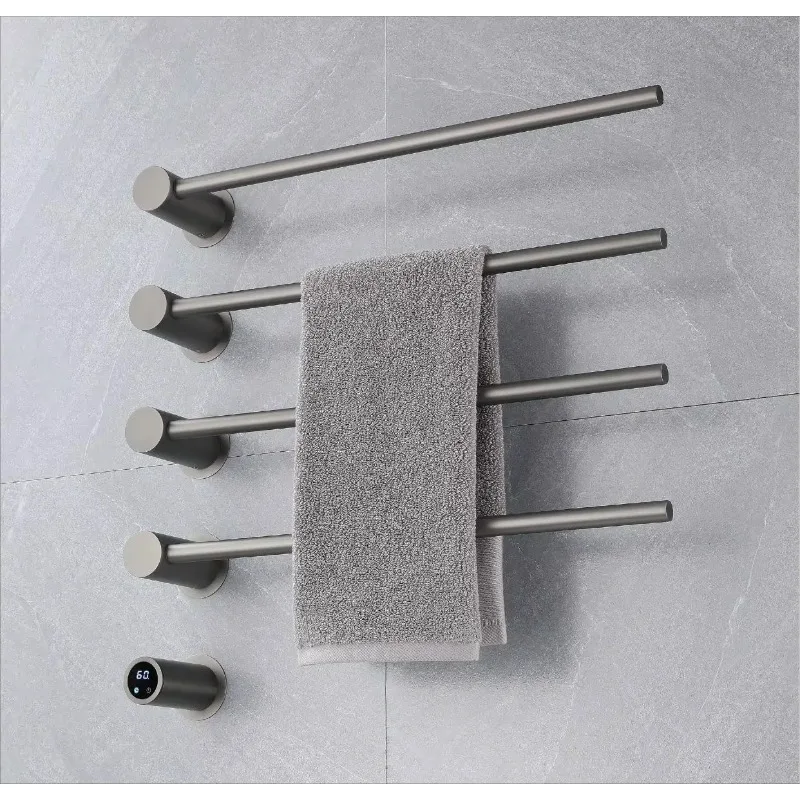 Stainless Steel  Modern Design Electric Wall-mounted Bath Towel Rack Warmer Hotel Use Fixed Bath Bar XINGPAI
