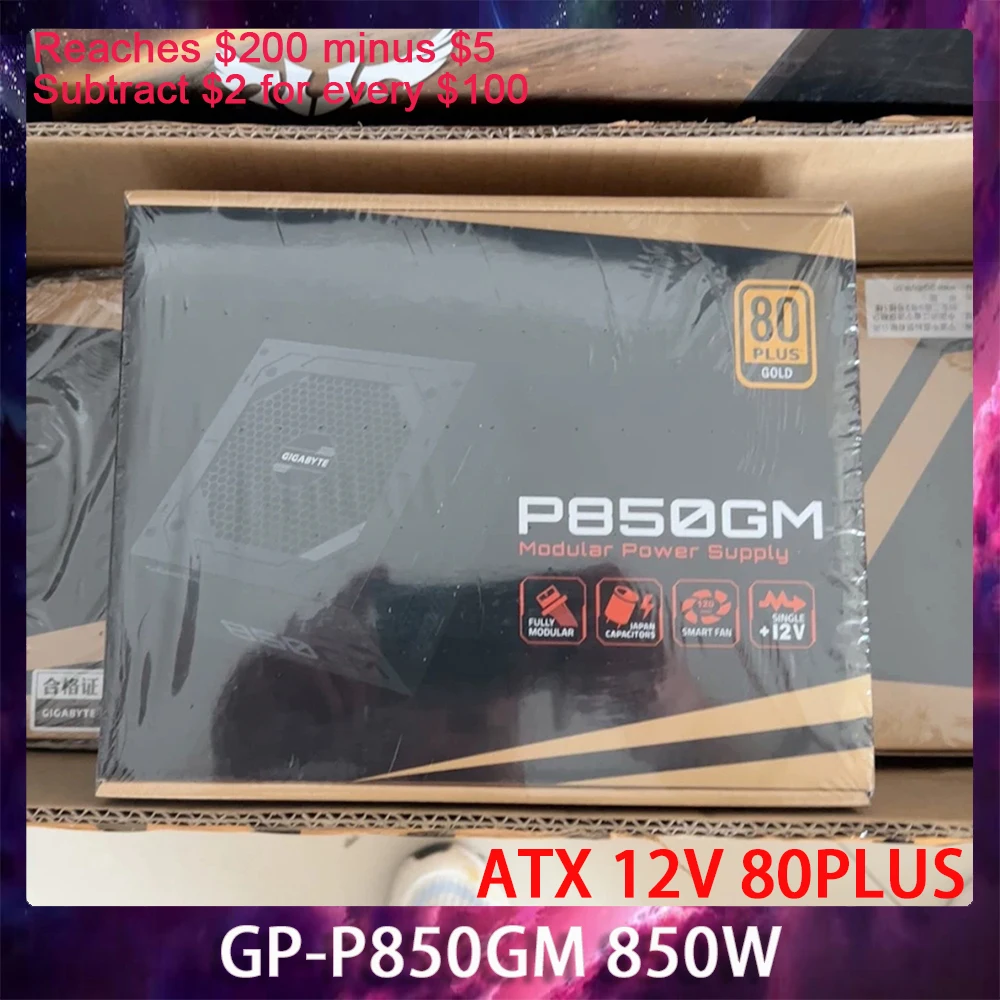 GP-P850GM 850W For Gigabyte P850GM ATX 12V 80PLUS Gold Power Supply Works Perfectly Fast Ship High Quality