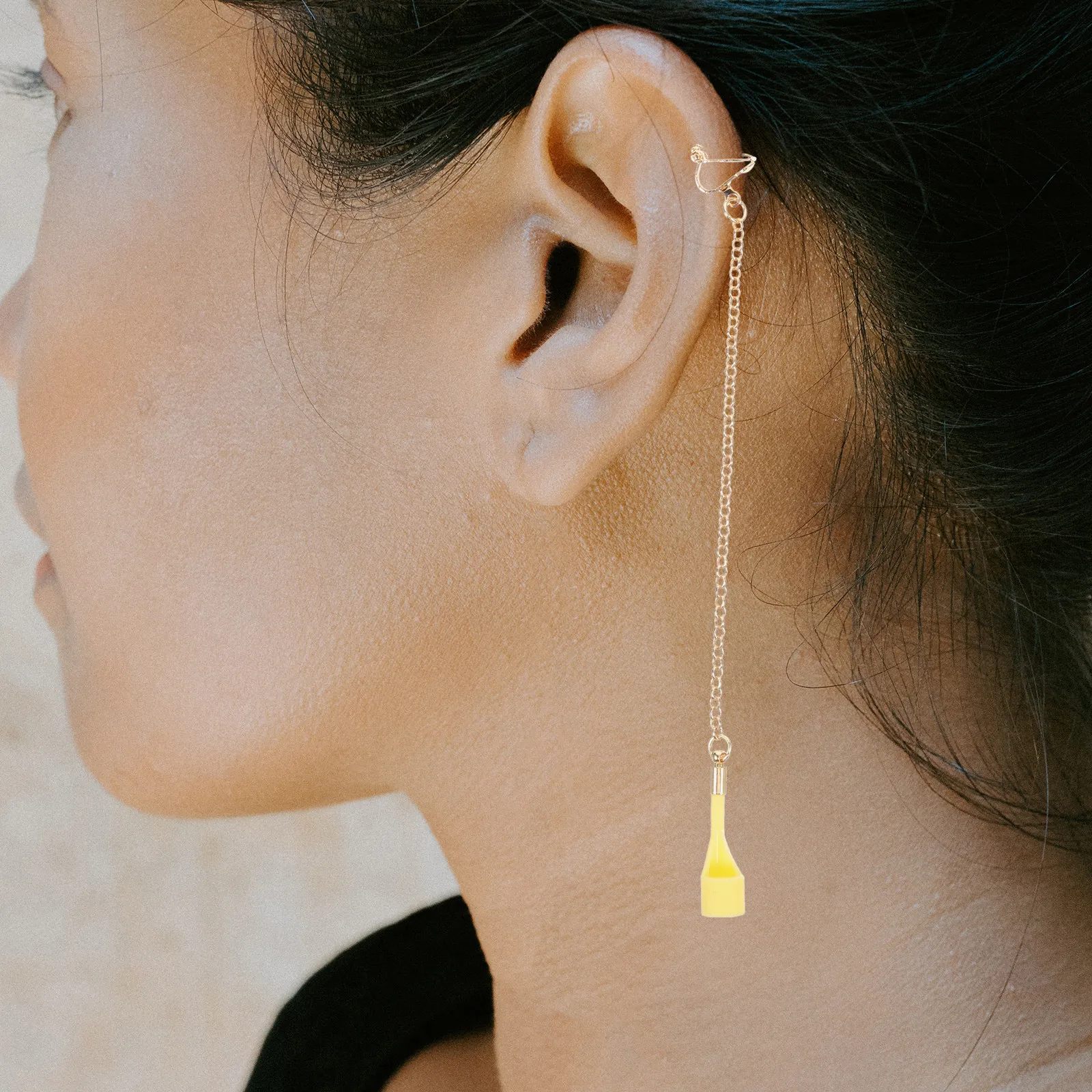 1Pair Heart Shape Anti-Lost Earrings Chic Earphone Earring Straps for Wireless Earphone Accessories Stylish Women