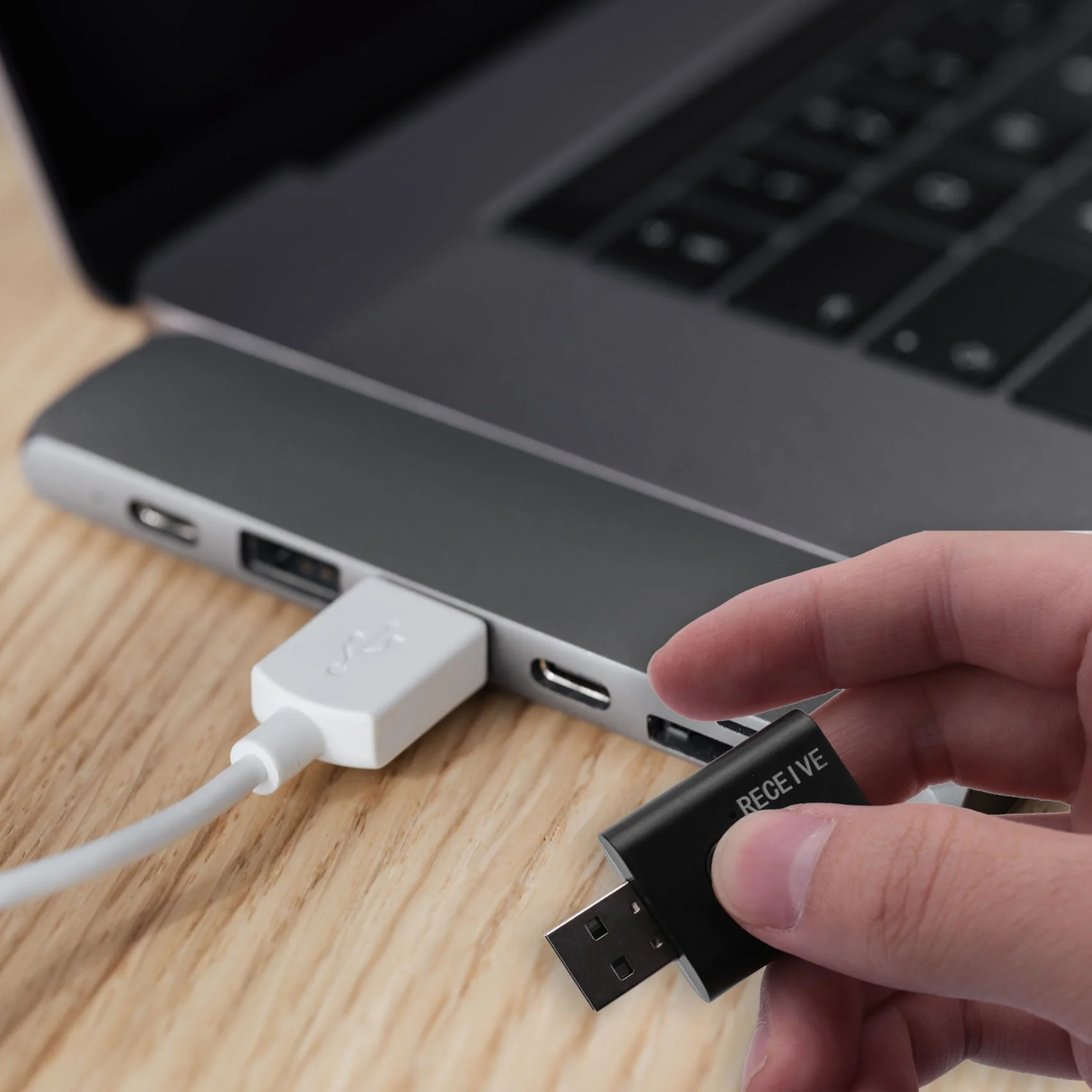 -BOFF Mini Wireless Bluetooth Receiver Adapter 5.0 Audio Transmitter Stereo Dongle Aux USB 3.5 Mm For Laptop Tv Pc