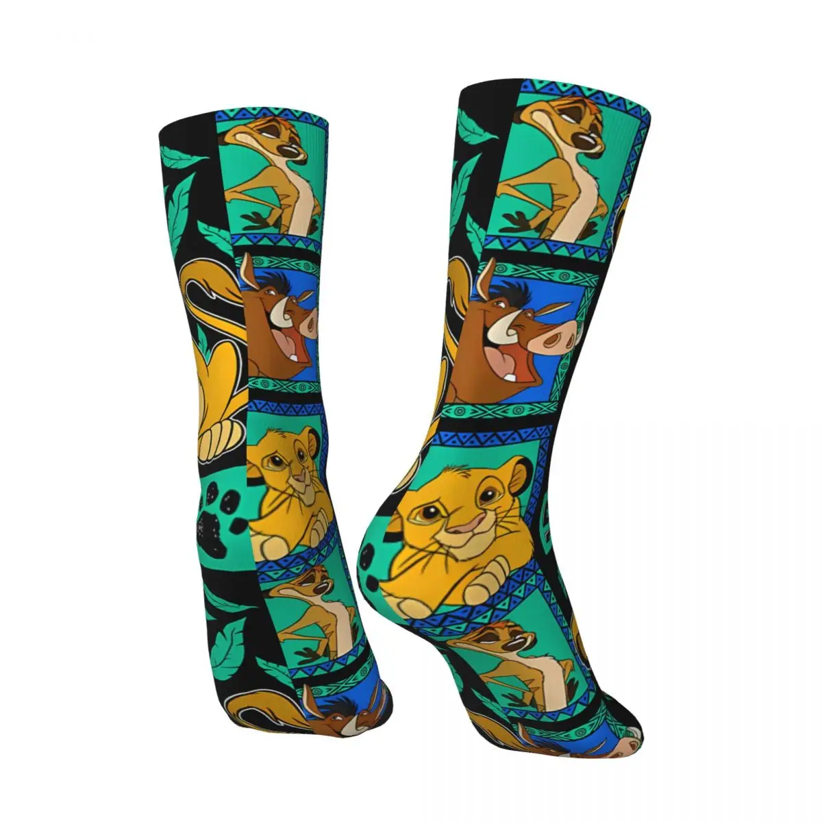 Hip Hop Vintage Gorgeous Crazy Men's compression Socks Unisex The Lion King Street Style Seamless Printed Funny Novelty Happy