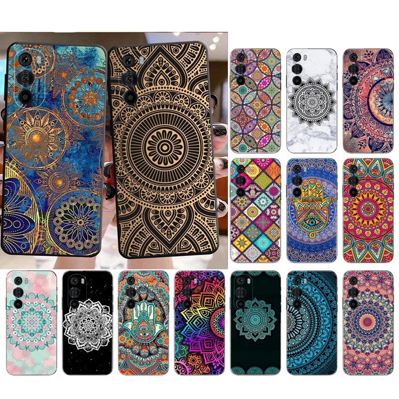 حافظة هاتف لهاتف موتورولا إيدج 50 40 برو 60 50 40 30 Ultra Neo Fusion Moto G85 G72 G53 G54 G84 G13 G32 ماندالا زهرة الطوطم #3