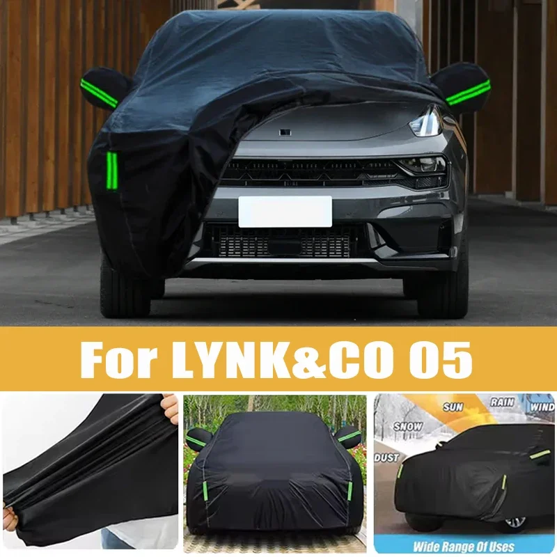 

For LYNK&CO 05 Full Car Cover Four Seasons Universal Outdoor Sun Anti UV Rain Snow Dust Protection Oxford Cloth Car Accessories