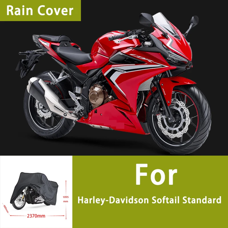 

Car Cover Motorcycle Sunscreen Dustproof Earless Thickened Oxford Cloth Rainproof Suitable For Harley-Davidson Softail Standard