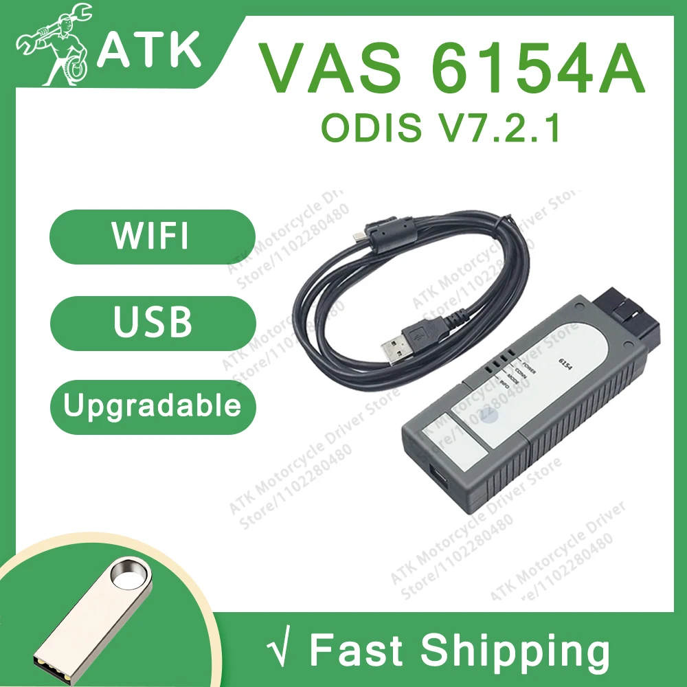 VA-S 6154A ODIS V7.2.1 skaner sprzęt diagnostyczny V1.9 z WiFi va-s6154 narzędzie samochodowe naprawa samochodów dekoder samochodów ciężarowych