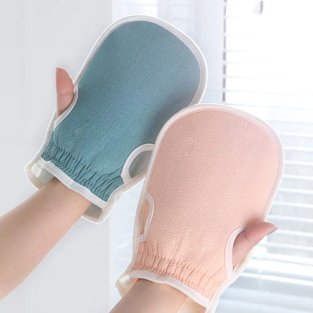 

1Set Skin-Safe Exfoliating Bath Set with Bath Glove Rubbing Ball Back Cleaning Strip for Arms Legs Chest Back Gentle Massage