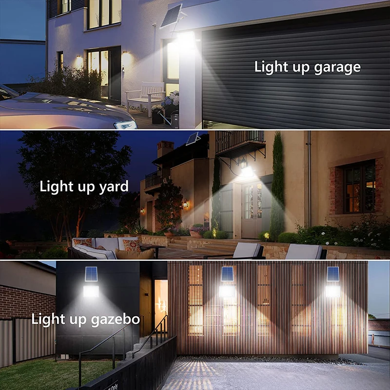 800W New Solar Outdoor Courtyard Light Home High Power Ultra Bright One Drive Two Induction Light Illumination Lamp Street Light