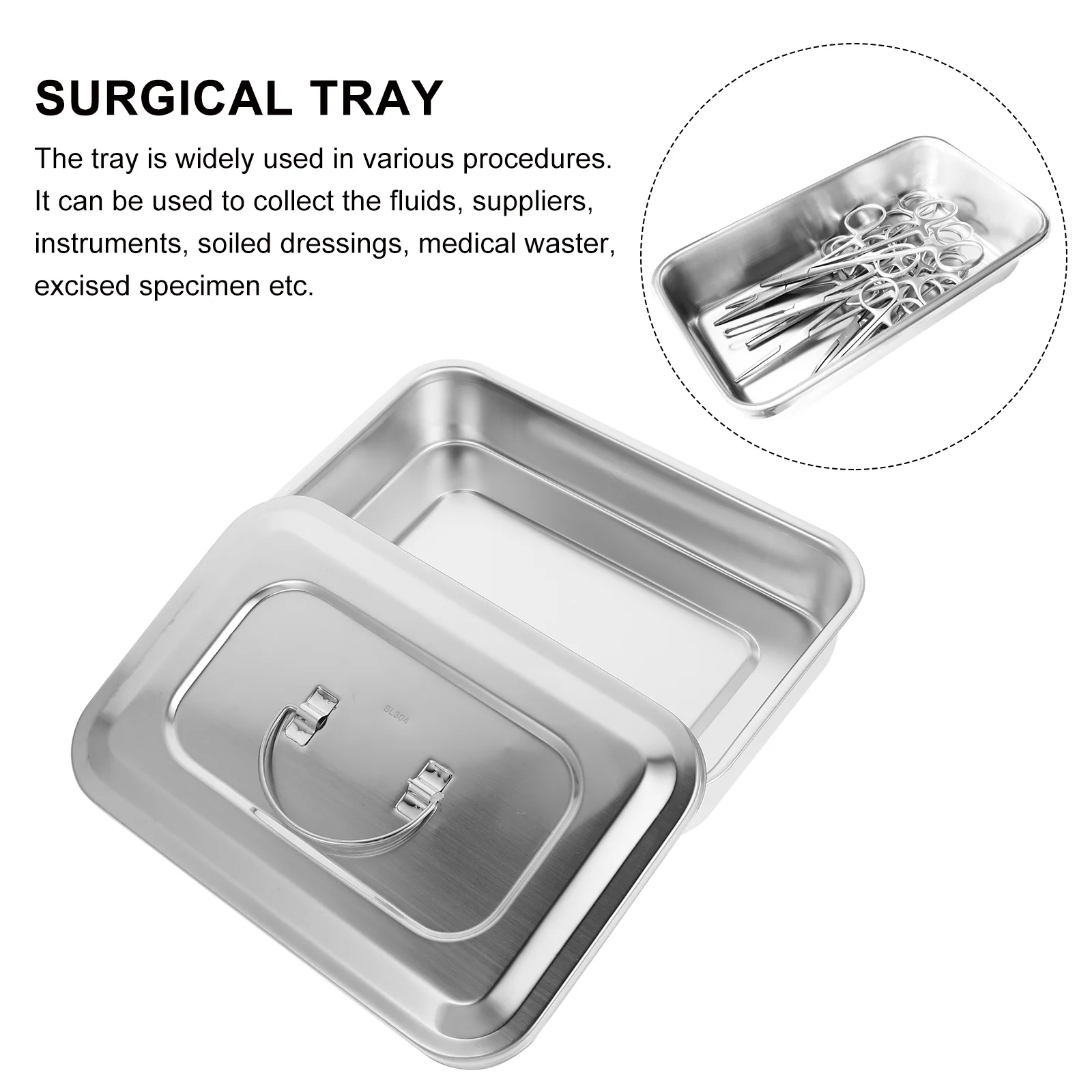 ثقب صندوق من الفولاذ المقاوم للصدأ أداة صينية أدوات المائدة 304 صواني الأسنان