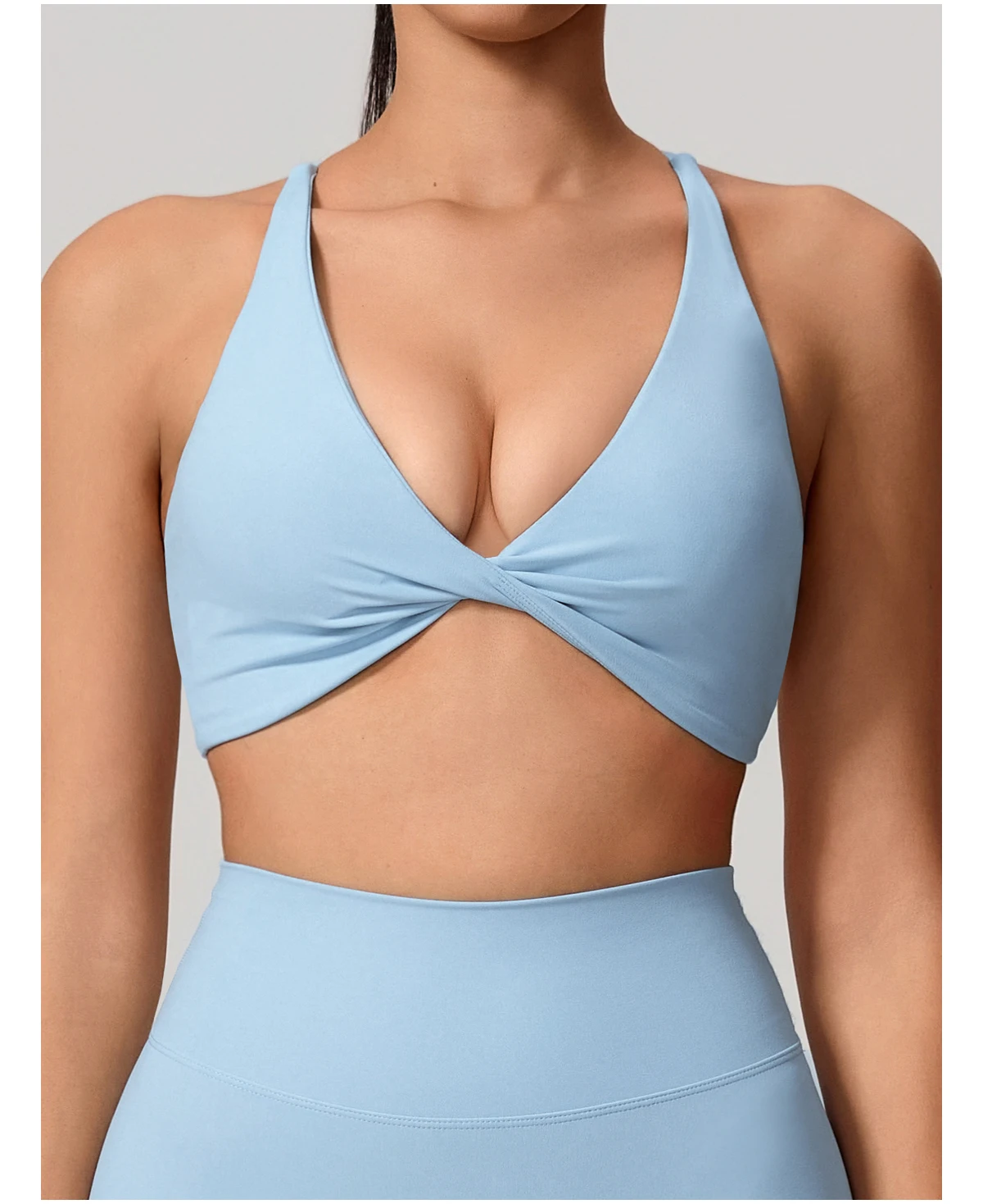 Hearuisavy Sommer Sexy Gym-Top für Damen, Lauf-BH mit Rückenkreuzung, Yoga-BH, Sport-BH, atmungsaktive Push-Up-Unterwäsche, Fitness-Workout-Top – Detail 15