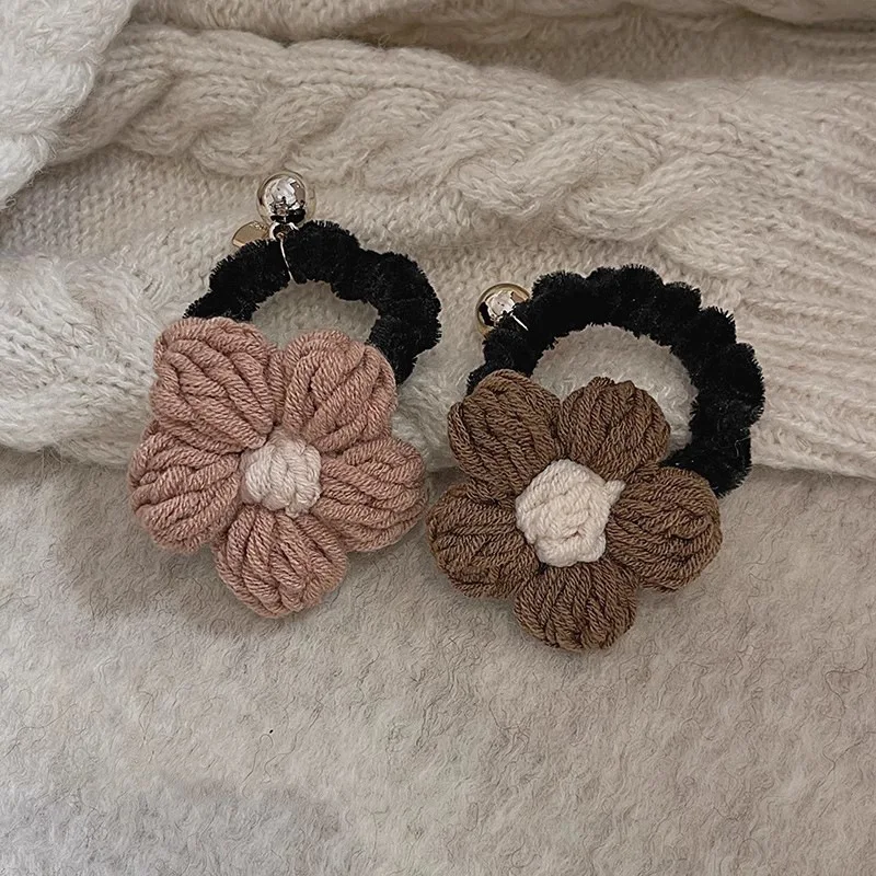 زغب الشنيل للخريف والشتاء لا توجد آثار ولا تؤذي الشعر، رباط شعر خط الهاتف، حبل رأس بسيط بشريط مطاطي