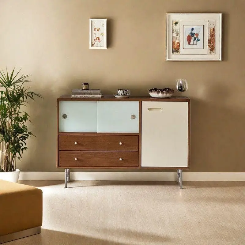 

Medieval Bauhaus TV cabinet, simple living room against the wall, integrated locker, color matching creative storagecabinet, re