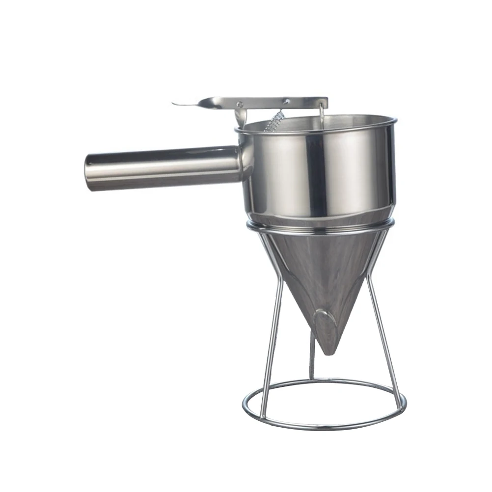 

Fish Ball Funnel Batter Dispenser Octopus Balls Baking Stainless Steel Pancake Kitchen Tool Cake Shop Juice Shop Hotel Practical