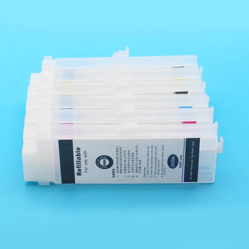 260ml Refill Ink Cartridge No Chip For Canon PFI-102 107 106 105 104 101103 iPF670 IPF770 IPF755 IPF5000 IPF6400 6300