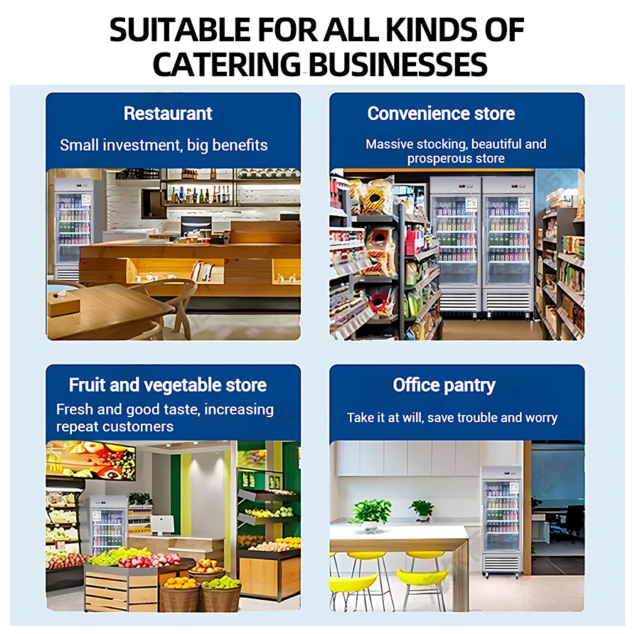 42.2 Cu.Ft 商業用アップライト冷凍庫 54 インチ W 2 ドア自動霜取りおよび外装ステンレス鋼 -8 ℉   ~ -2 ℉   ホームバー用ファン冷却